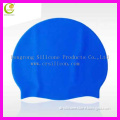 customized logo available seamless and wrinkle free silicone solid swim cap